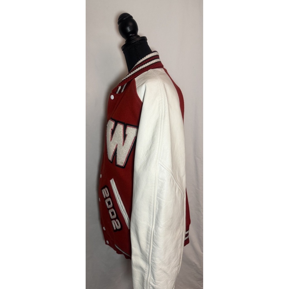 Vintage Coleman Varsity Jacket Wool Leather USA Letterman Sz L - Picture 11 of 16